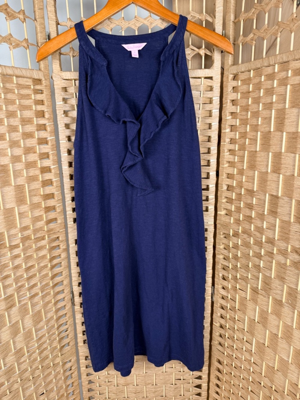 Lilly Pulitzer Navy V-Neck Sleeveless Dress Size Small